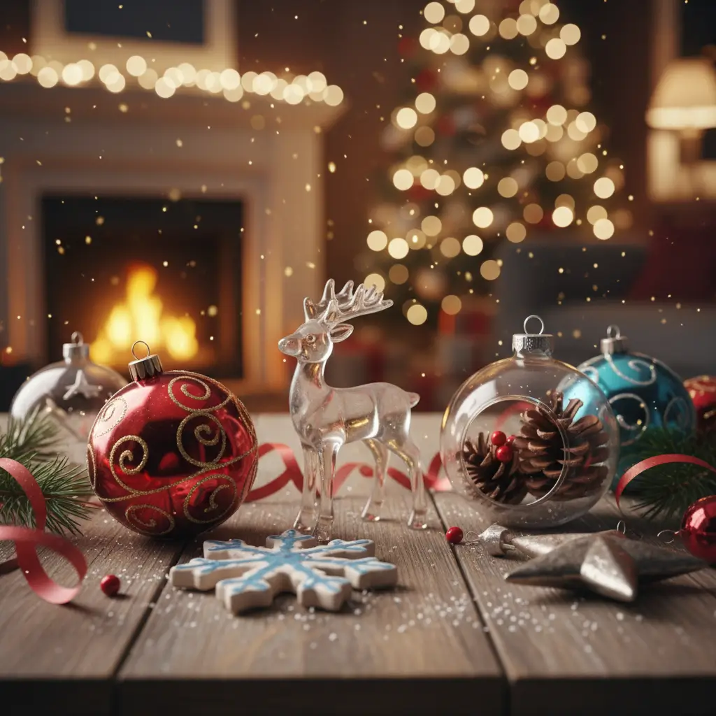 Elegant holiday ornament with snowflake design, sentimental keepsake counted among secret Santa gift ideas for coworkers.