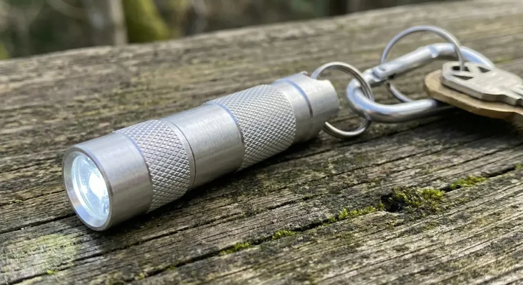 Mini LED flashlight as an affordable workplace present for men.