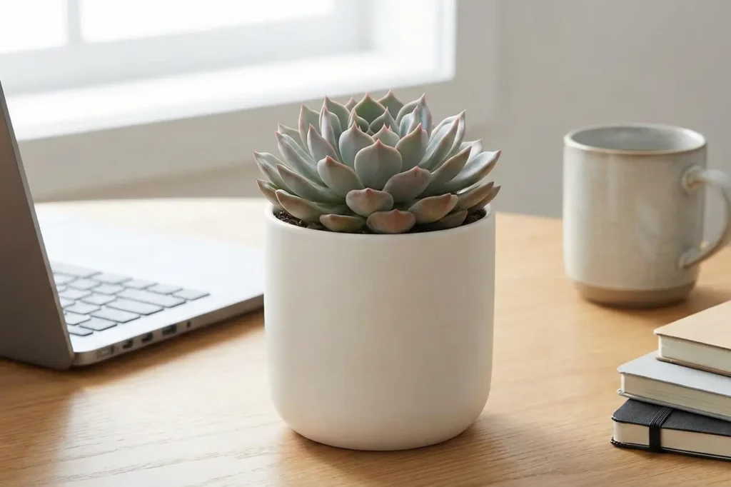 Desk plant included in Secret Santa Gift Ideas for Male Coworkers.