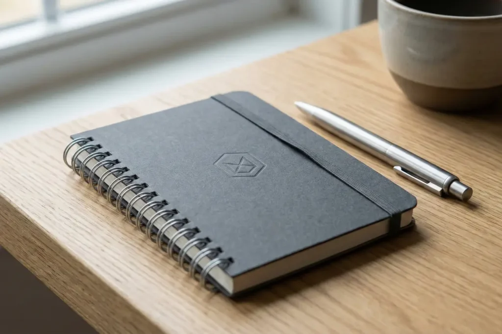 Notebook and planner set used in Secret Santa Gift Ideas for Male Coworkers.