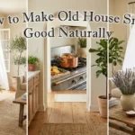 Freshly ventilated old house interior with natural scent methods showing how to make old house smell good.